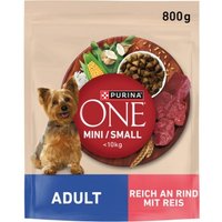 Purina ONE Mini Adult Reich an Rind 3x800 g von Purina One