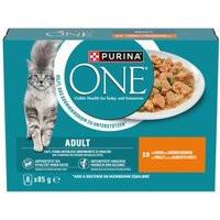 Purina ONE Nassfutter Katze Adult zarte Stückchen in Sauce 8x85 g Purina ONE Nassfutter Katze Adult zarte Stückchen in Sauce 8x85 g von Purina One