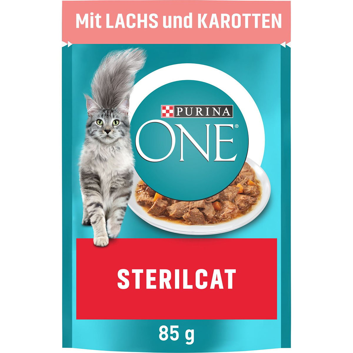 PURINA ONE STERILCAT in Sauce Lachs 26x85g von Purina One