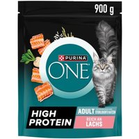 Purina ONE Trockenfutter Katze High Protein 900g Lachs von Purina One