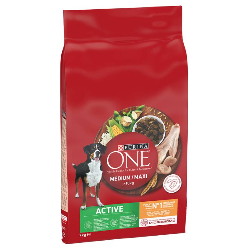 PURINA ONE Medium/Maxi Active Huhn - 7 kg von Purina One