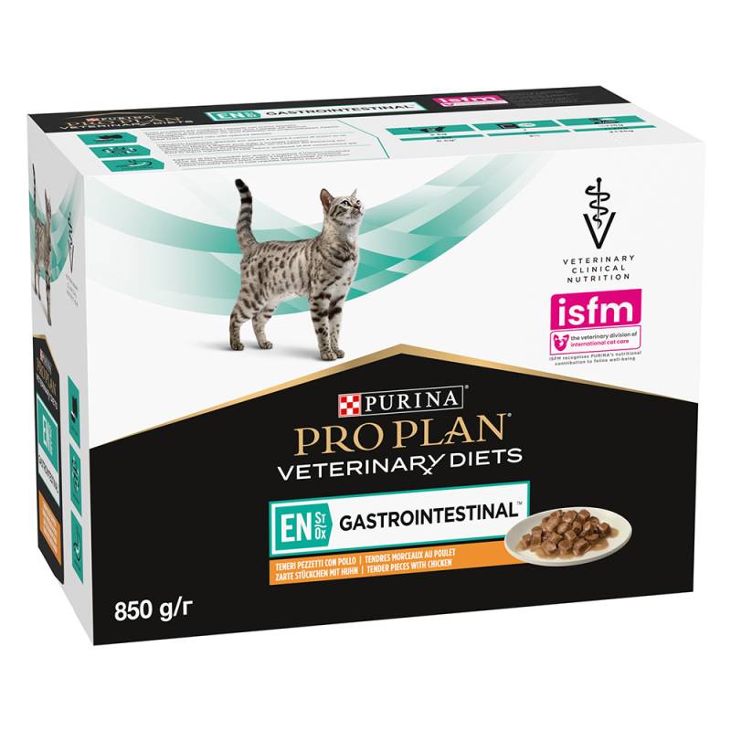 2 x PURINA PRO PLAN Feline zum Sonderpreis! - Veterinary Diets EN ST/OX Gastrointestinal Huhn (2 x 10 x 85 g) von Purina Pro Plan Veterinary Diets