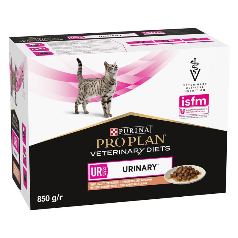 2 x PURINA PRO PLAN Feline zum Sonderpreis! - Veterinary Diets UR ST/OX - Urinary Lachs (2 x 10 x 85 g) von Purina Pro Plan Veterinary Diets