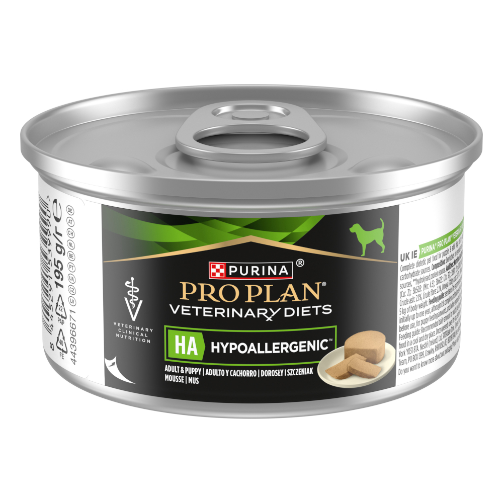 2 x PURINA PRO PLAN Veterinary Diets Mousse zum Sonderpreis! - Hypoallergenic 2 x (24 x 195 g) von Purina Pro Plan Veterinary Diets