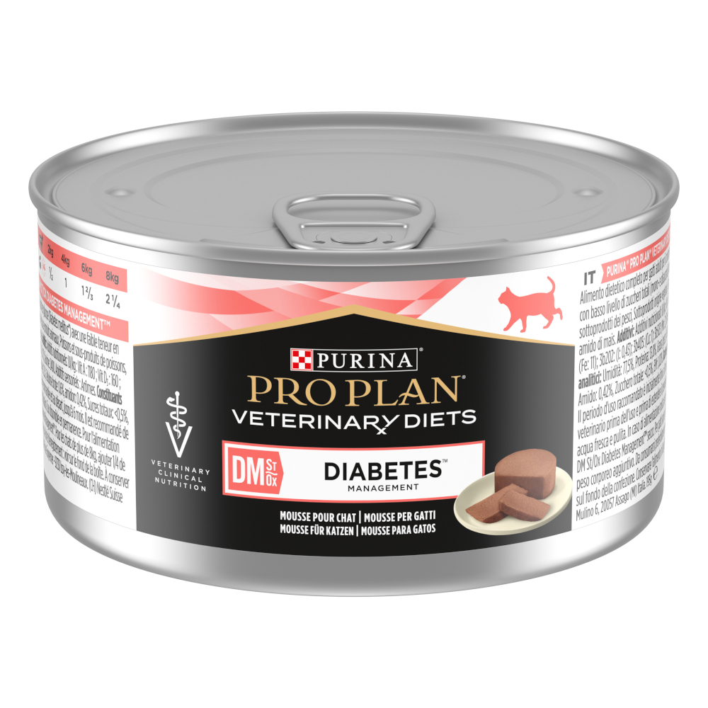 PURINA PRO PLAN Veterinary Diets Feline DM ST/OX Diabetes Management Mousse - 24 x 195 g PURINA PRO PLAN Veterinary Diets Feline DM ST/OX Diabetes Management Mousse - 24 x 195 g von Purina Pro Plan Veterinary Diets