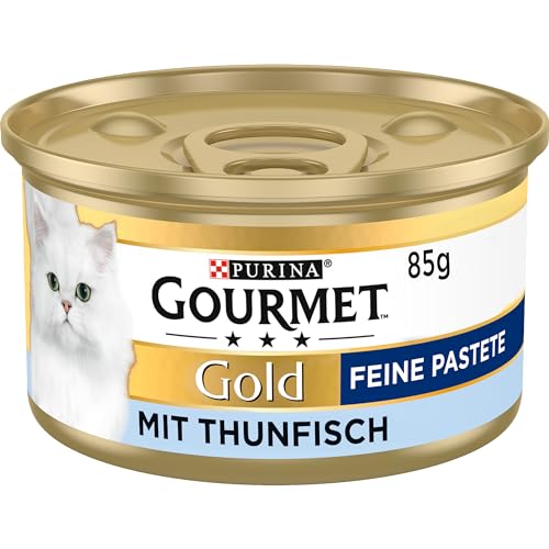 Gourmet PURINA GOURMET Gold Feine Pastete Katzenfutter nass, mit Thunfisch, 12er Pack (12 x 85g) von Gourmet