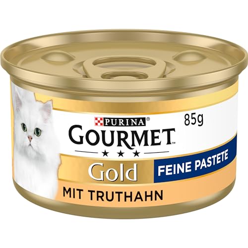 Gourmet PURINA GOURMET Gold Feine Pastete Katzenfutter nass, mit Truthahn, 12er Pack (12 x 85g) von Gourmet