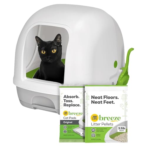 Purina Tidy Cats Katzentoilette, Breeze Hooded System Starter Kit Katzentoilette, Katzentoilette, Katzentoilette und Pads Weiß Purina Tidy Cats Katzentoilette, Breeze Hooded System Starter Kit Katzentoilette, Katzentoilette, Katzentoilette und Pads Weiß von Purina Tidy Cats