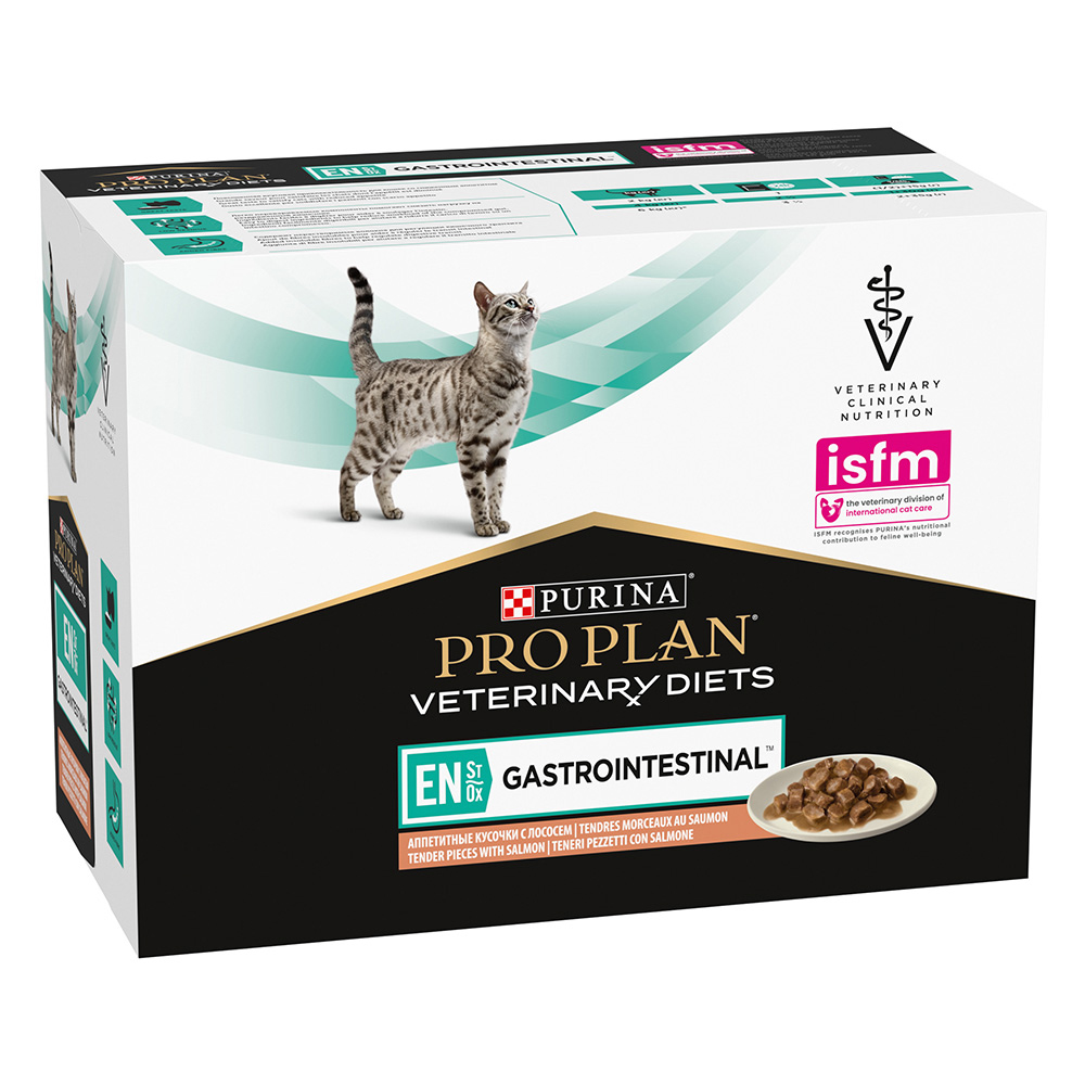 PURINA PRO PLAN Veterinary Diets Feline EN ST/OX Gastrointestinal Lachs - 10 x 85 g von Purina Pro Plan Veterinary Diets