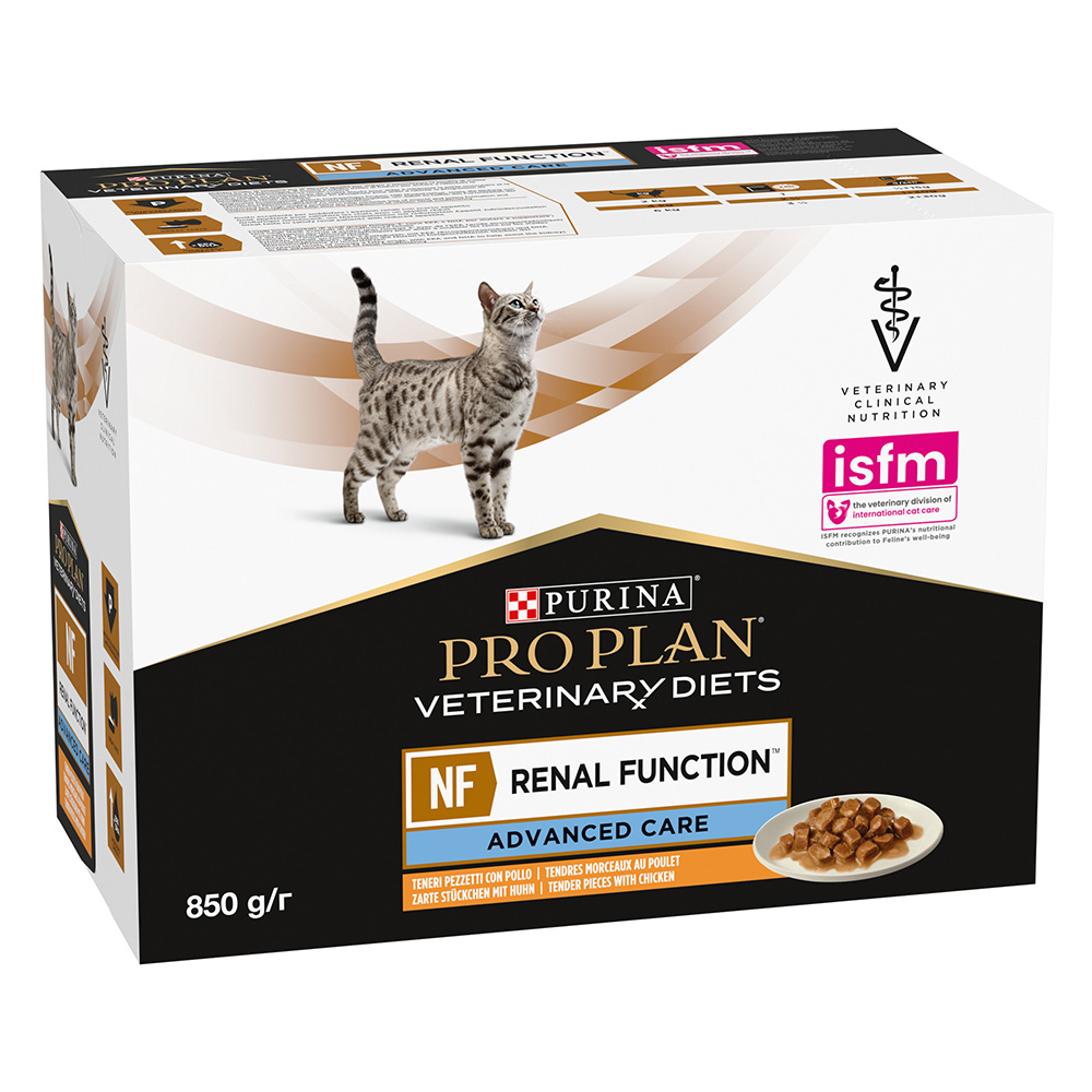 PURINA PRO PLAN Veterinary Diets Feline NF Advanced Care Huhn - 10 x 85 g von Purina Pro Plan Veterinary Diets