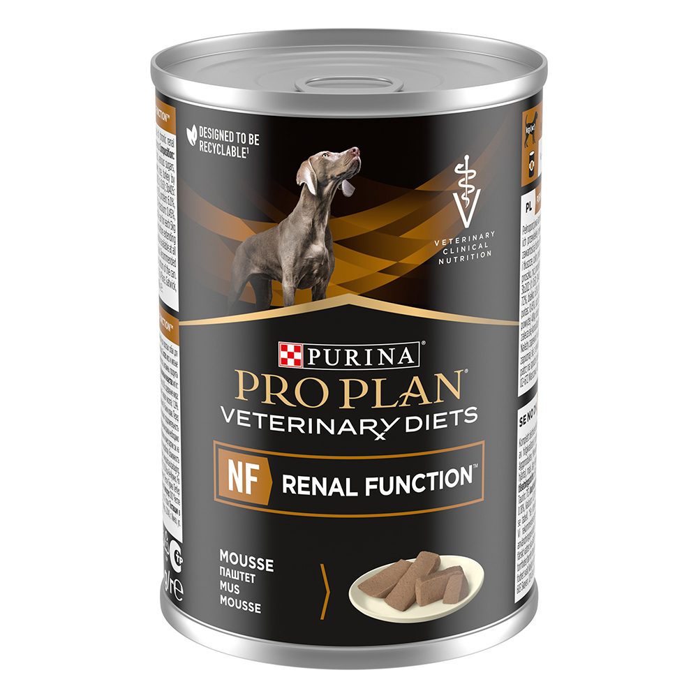 PURINA PRO PLAN Veterinary Diets Canine Mousse NF Renal - Sparpaket: 3 x 400 g von Purina Pro Plan Veterinary Diets