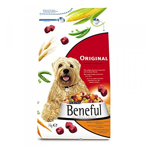 2x Beneful Original Rind & Gemüse 3kg - Hundefutter trocken von Purina