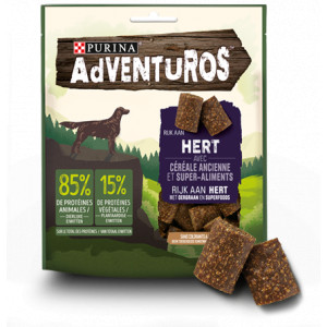 Adventuros mit Hirsch Hundesnacks 6 x 90 g von Adventuros
