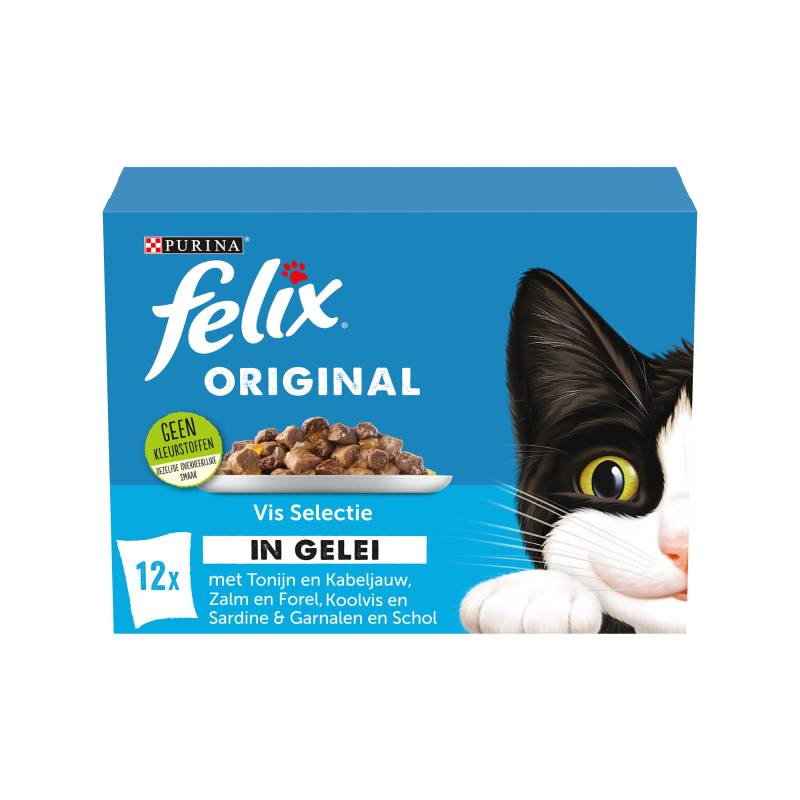 FELIX Original Fischauswahl in Gelee - 12 x 85 gram von Purina