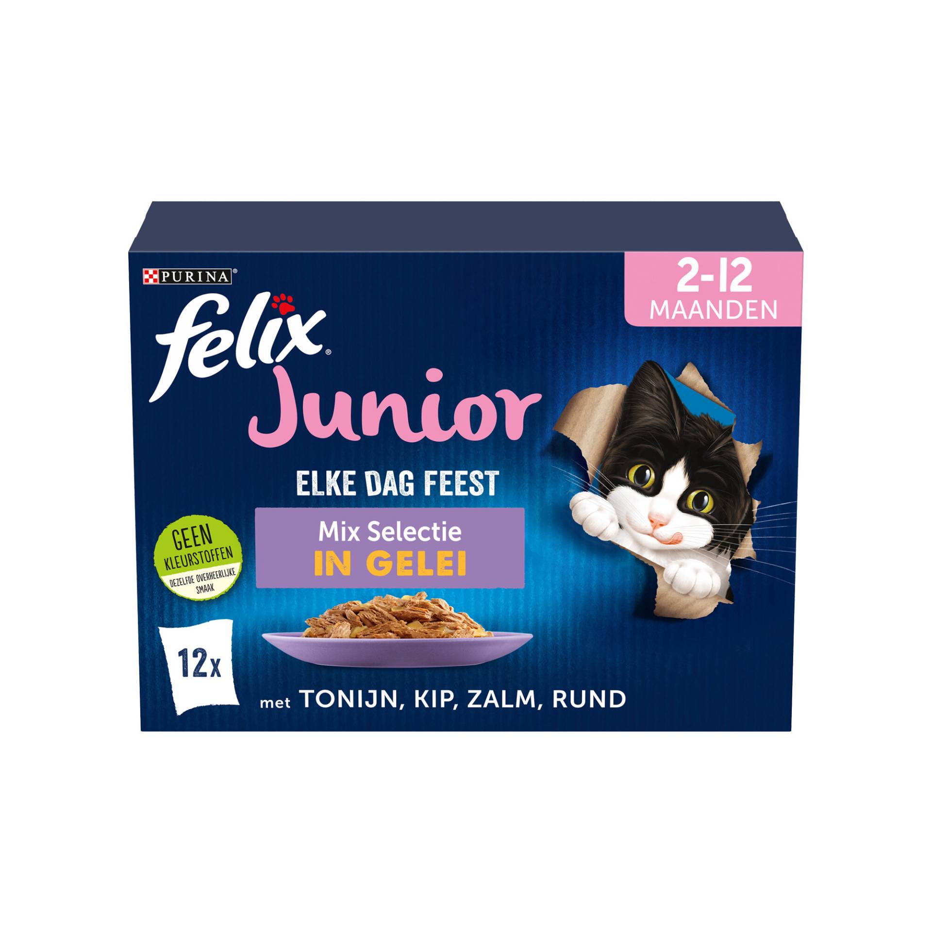 Felix Jeden Tag Party Junior - 12 x 85 gram von Purina