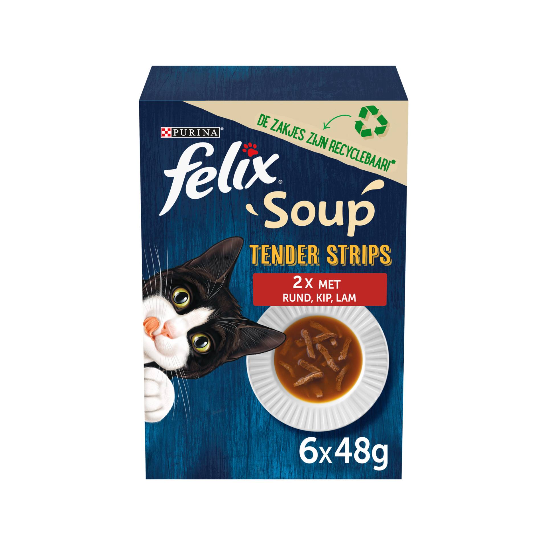 Felix Soup Farm Selectie - 12 x 48 gram von Purina