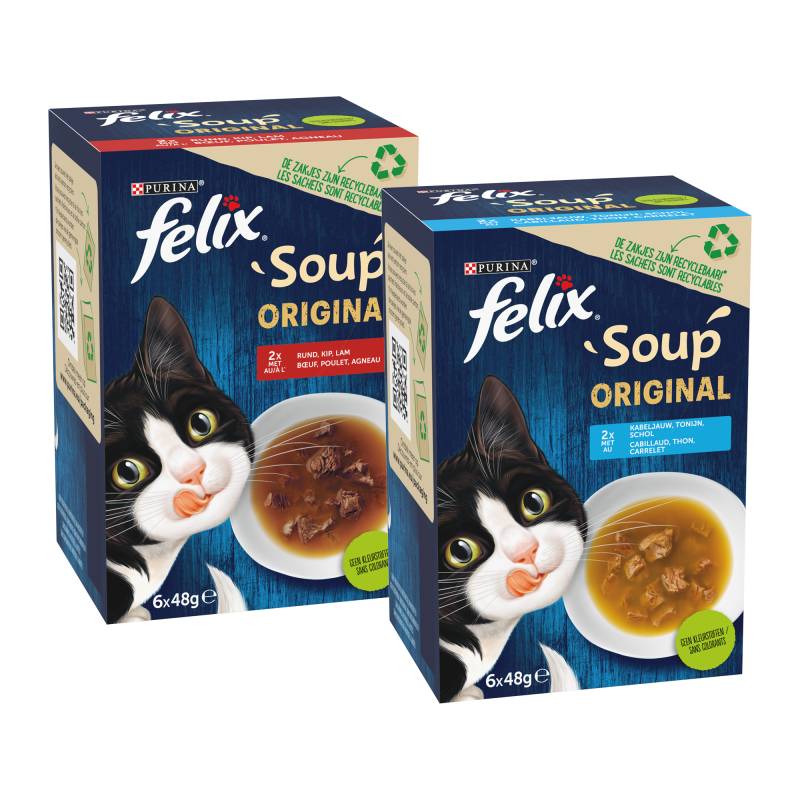 Felix Soup Farm Selectie - 12 x 48 gram von Purina