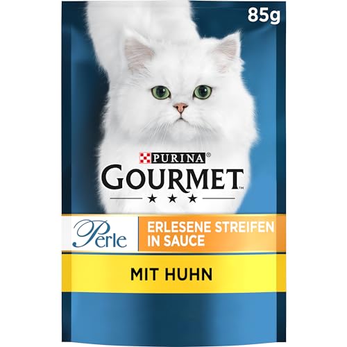 Gourmet Gourmet PURINA GOURMET Perle Erlesene Streifen Katzenfutter nass, mit Huhn, 26er Pack (26 x 85g) von Gourmet