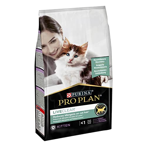 PURINA PRO PLAN LiveClear Kitten Truthahn | 1,4 kg | Schmackhaftes Alleinfuttermittel | Kann zur Unterstützung von einem gesunden Immunsystem beitragen | Mit Truthahn und Reis von Pro Plan