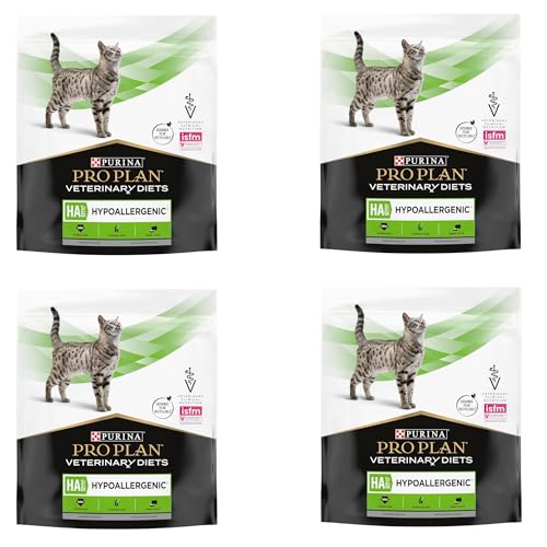 PURINA PRO PLAN Veterinary Diets HA Hypoallergenic | 4er Pack | 4 x 325 g | Diät-Alleinfuttermittel für Kitten und ausgewachsene Katzen | Zur Minderung von Nährstoffintoleranzen von Purina