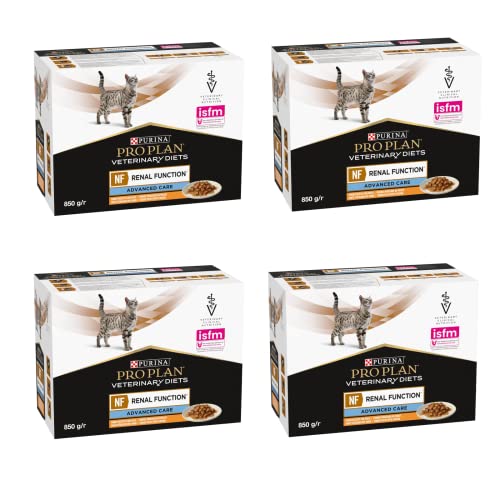 PURINA PRO PLAN Veterinary Diets NF Renal Function Advanced Care Huhn | 4er Pack | 4 x 10 x 85g | Diätalleinfuttermittel für ausgewachsene Katzen im Frischebeutel PURINA PRO PLAN Veterinary Diets NF Renal Function Advanced Care Huhn | 4er Pack | 4 x 10 x 85g | Diätalleinfuttermittel für ausgewachsene Katzen im Frischebeutel von Purina