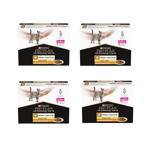 PURINA PRO PLAN Veterinary Diets NF Renal Function Early Care Huhn | 4er Pack | 4 x 10 x 85g | Diätalleinfuttermittel für Katzen im Frischebeutel | Zur Unterstützung der Nieren PURINA PRO PLAN Veterinary Diets NF Renal Function Early Care Huhn | 4er Pack | 4 x 10 x 85g | Diätalleinfuttermittel für Katzen im Frischebeutel | Zur Unterstützung der Nieren von Purina