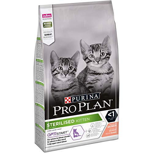 Purina Pro Plan Sterilised Kitten Healthy Start Trockenfutter Kätzchen, reich an Lachs, 6 Packungen à 1,5 kg von Pro Plan