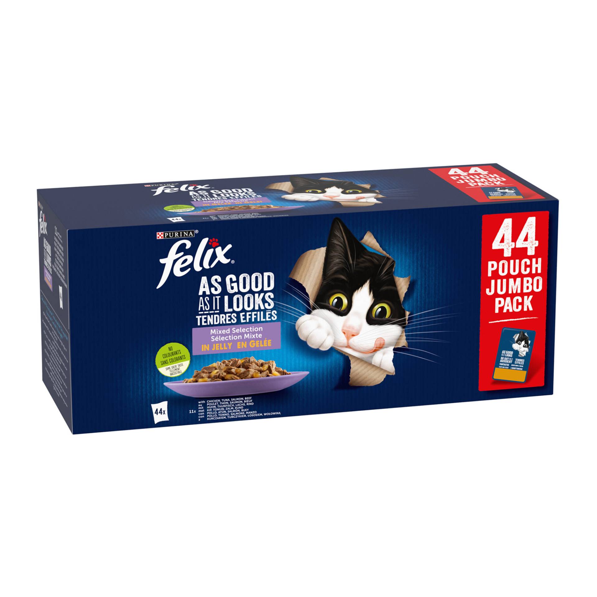 Purina Felix Jeden Tag Partei - Auswahl mischen in Gelee - 80 x 85 g von Purina