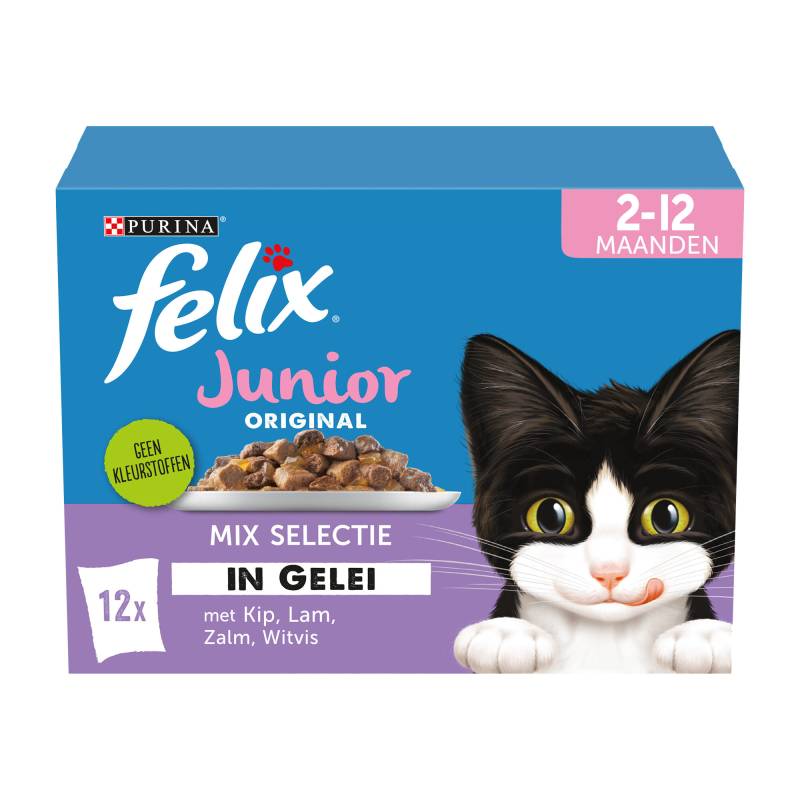 Purina Felix Original Junior Nassfutter - 4 Geschmacksrichtungen von Purina