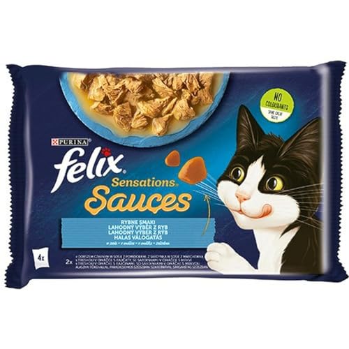 Purina Felix Sensations Kabeljau Karotte Tomate Katzenfutter 4 x 85 g von Purina
