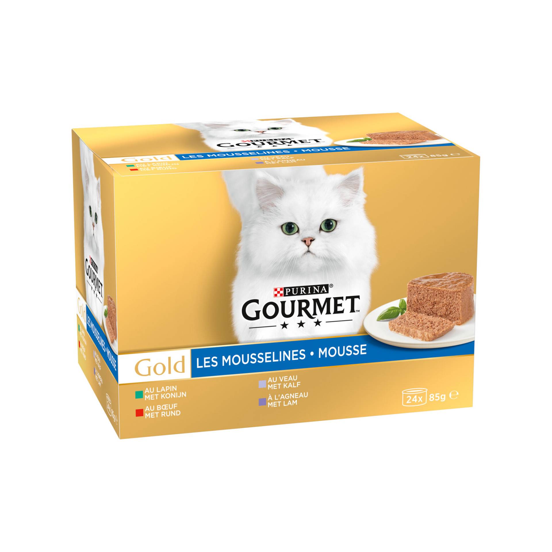 Purina - Gourmet Gold - Mousse Gemischtes - 24 x 85 g von Purina