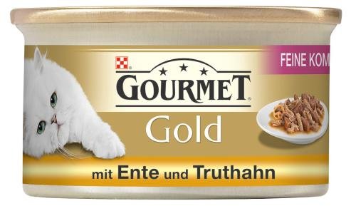 Purina Gourmet Gold mit Ente & Truthahn, 24er Pack (24 x 85 g) von Purina