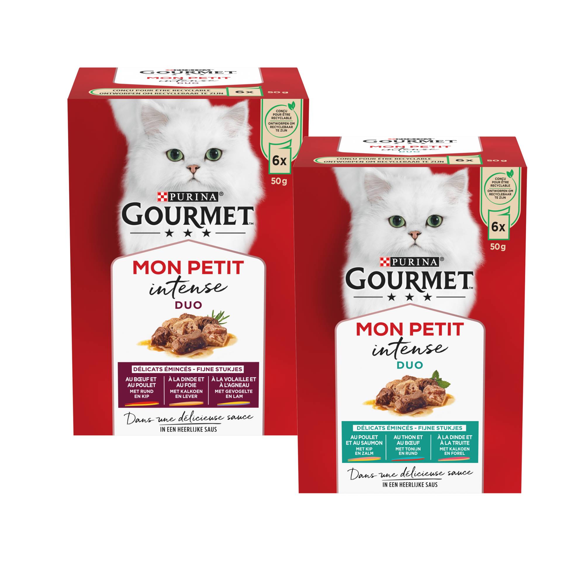 Purina Gourmet Mon Petit DUO – Tuna&Beef, Turkey&Trout von Purina