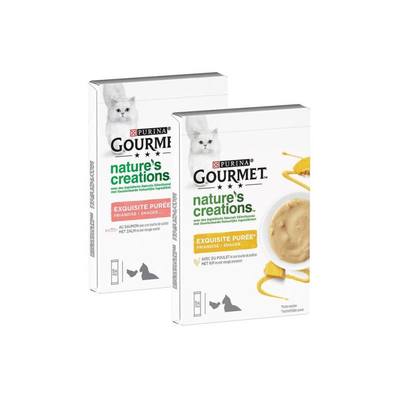 Purina Gourmet Nature's Creations Exquisites Püree - Huhn/Kürbis - 10x10g von Gourmet