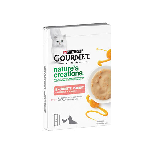 Purina Gourmet Nature's Creations Exquisites Püree - Lachs/Karotte - 5x10g von Purina