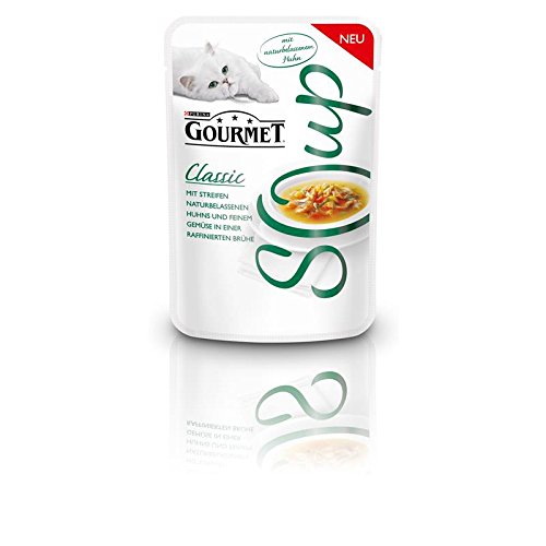 Purina Gourmet Soup mit Huhn und Gemüse | 32x 40g Katzenfutter nass von Purina