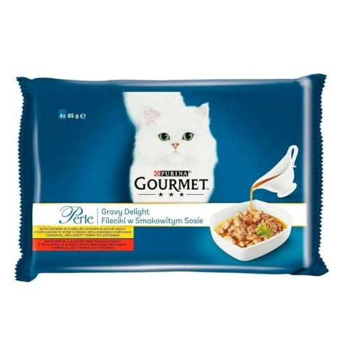 Purina Katzenfutter GRMT Perle Huhn Rind 4 x 85 g von Purina