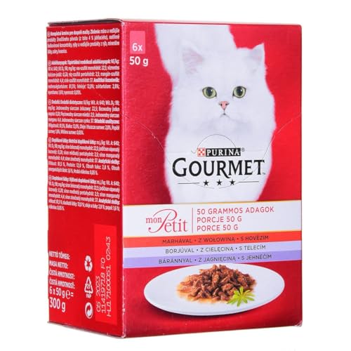 Purina Katzenfutter Gourmet Rind Lamm 6 x 50 g von Purina