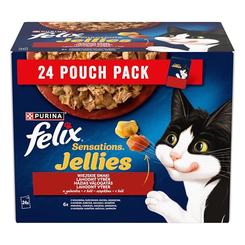 Purina Katzenfutter Huhn Rind Lamm Ente 24 x 85g von Felix