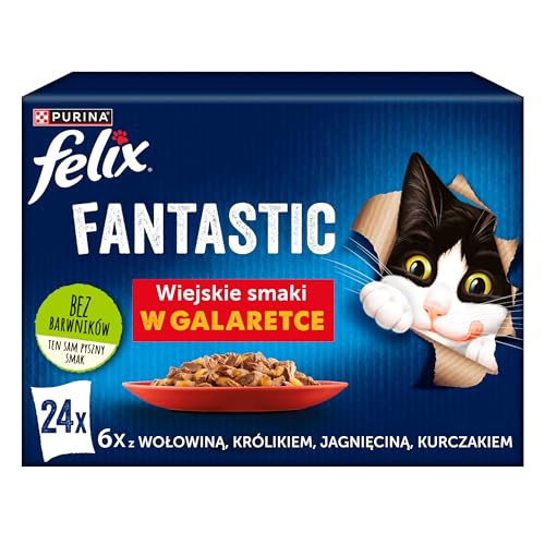 Purina Katzenfutter Huhn Rind Lamm Kaninchen 24 x 85g von Felix