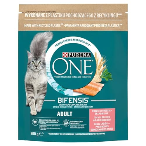 Purina Katzenfutter One Bifensis Adult Erwachsene Lachs 800 g von Purina