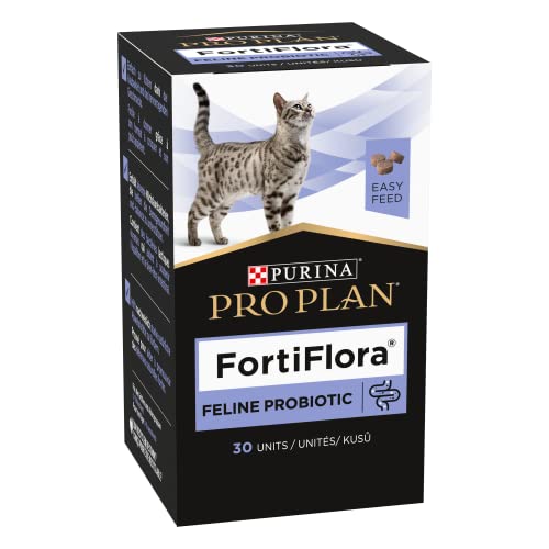 Purina - PRO PLAN Forti Flora Chews Katze | 30 Kautabletten | Ergänzungsfuttermittel für ausgewachsene Katzen und für Kätzchen | Kann dabei helfen den Darm zu unterstützen von Purina