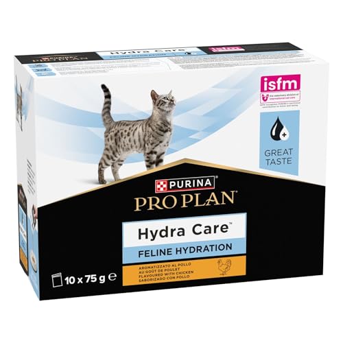 Purina PRO PLAN Hydra Care Katze | 10 x 75 g | Ergänzungsfuttermittel für ausgewachsene Katzen | Kann dabei helfen die Wasseraufnahme zu erhöhen | Im Frischebeutel Purina PRO PLAN Hydra Care Katze | 10 x 75 g | Ergänzungsfuttermittel für ausgewachsene Katzen | Kann dabei helfen die Wasseraufnahme zu erhöhen | Im Frischebeutel von Purina