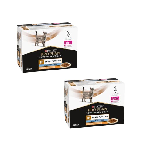 PURINA PRO PLAN Veterinary Diets NF Renal Function Advanced Care Huhn | Doppelpack | 2 x 10 x 85g | Diätalleinfuttermittel für ausgewachsene Katzen im Frischebeutel von Purina