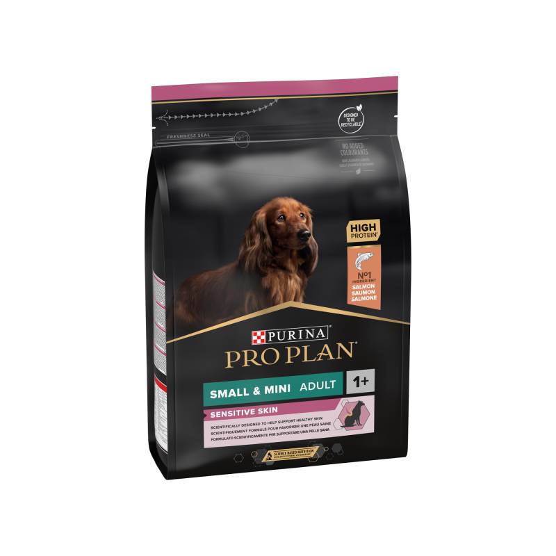 Purina Pro Plan Adult Small & Mini Sensitive Skin Hundefutter - 3 kg von Purina