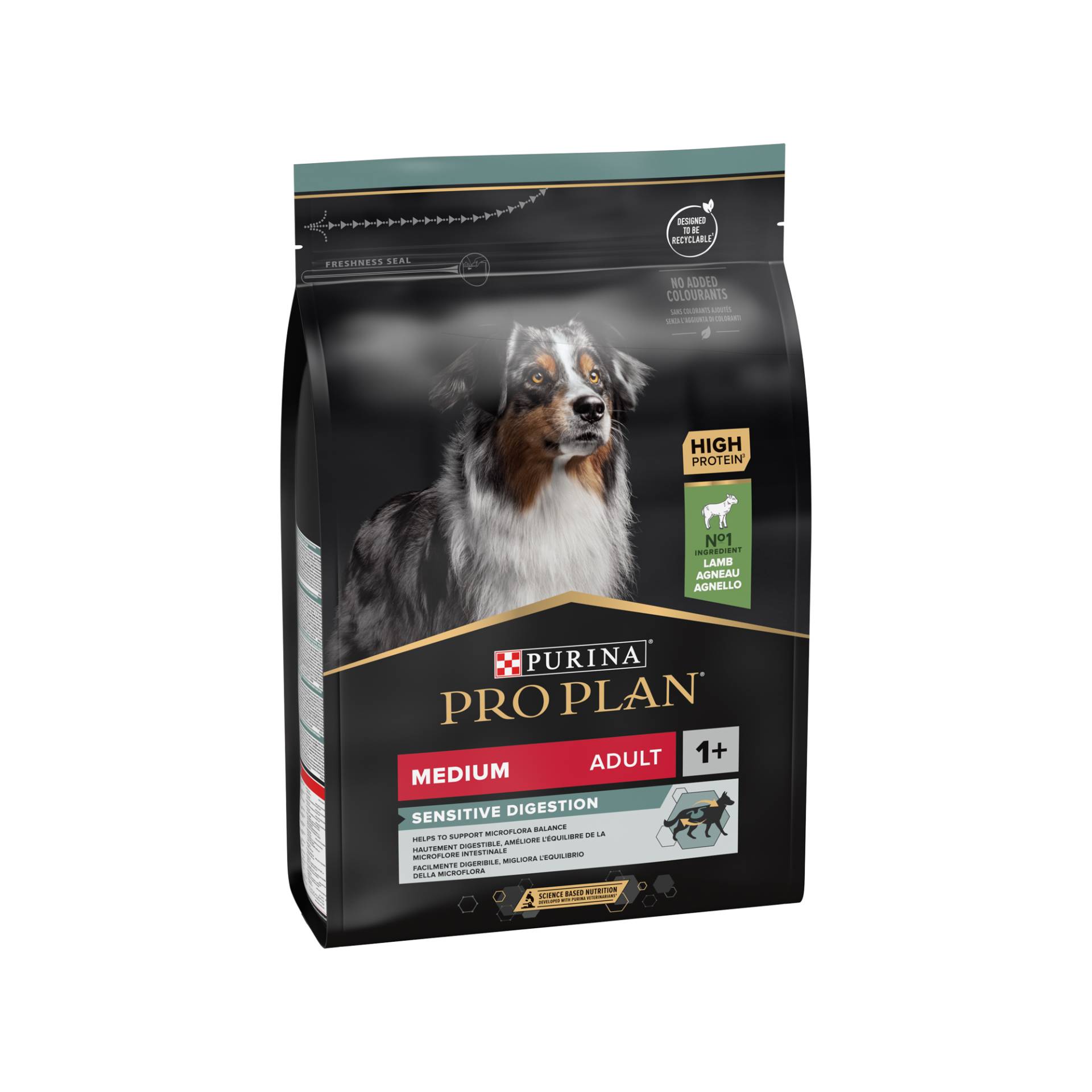 Purina Pro Plan Dog - Medium Adult - Sensitive Digestion - Lamm - 2 x 3 kg von Purina