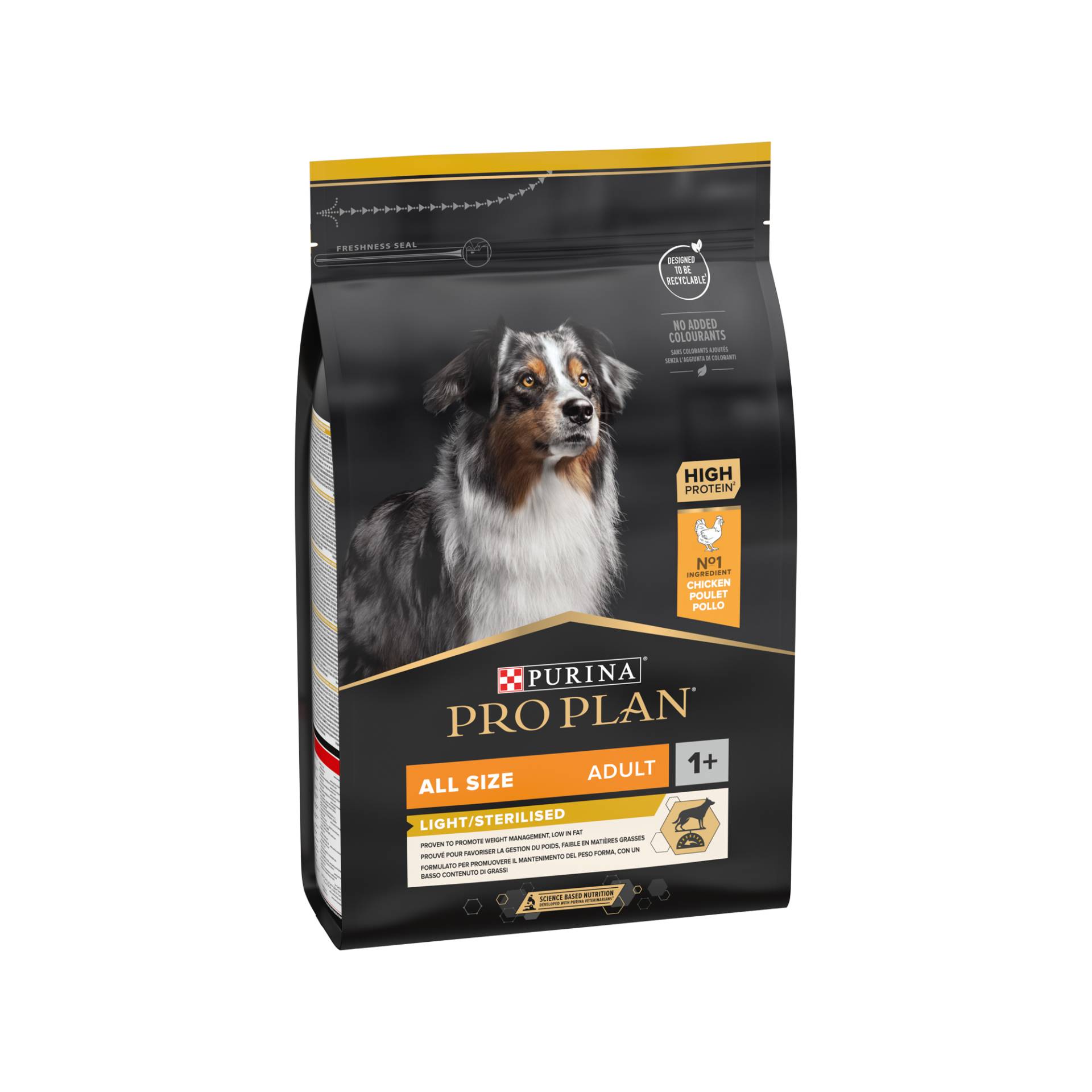 Purina Pro Plan Light/Sterilised All Size Adult Hundefutter - Huhn - 14 kg von Purina