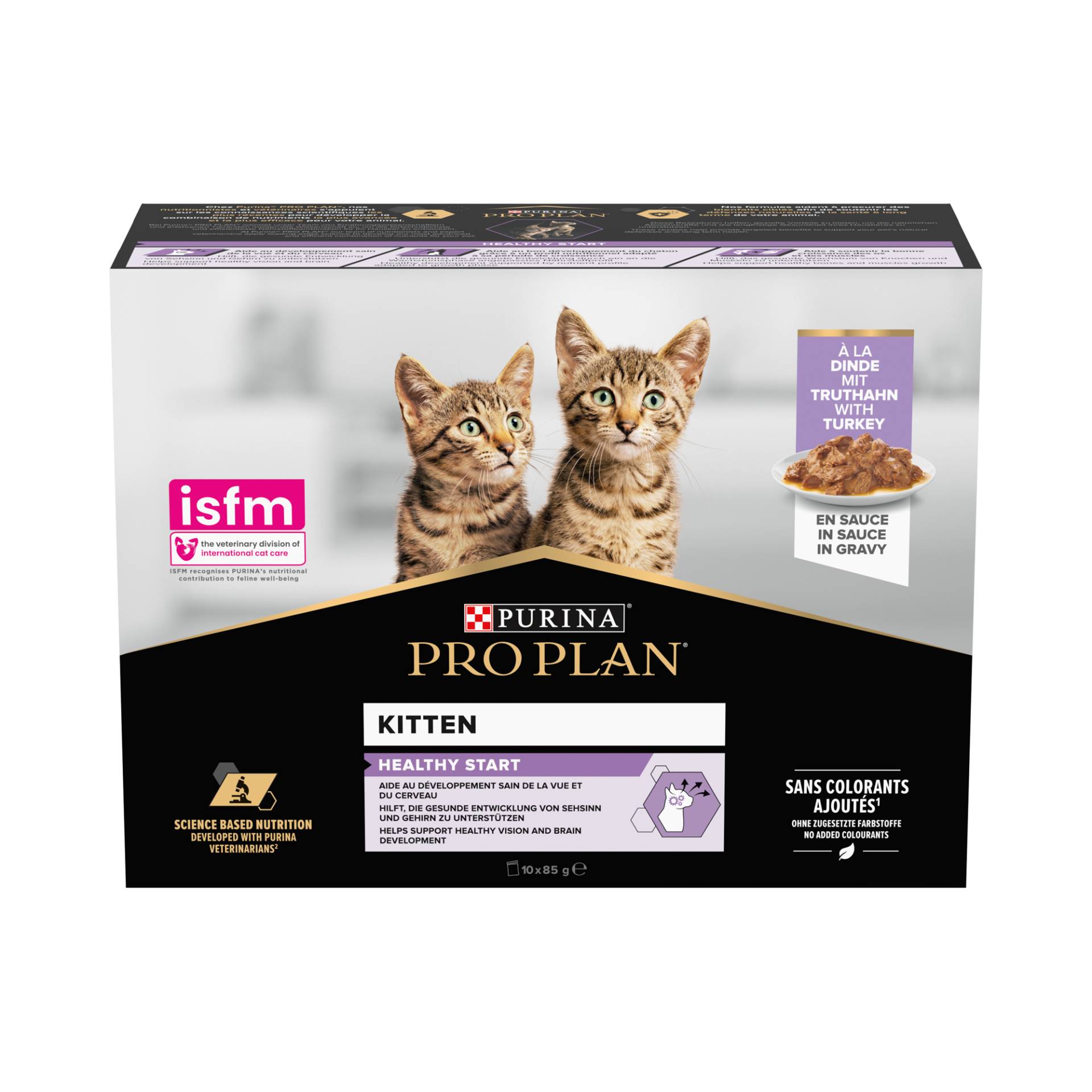 Purina Pro Plan NutriSavour Katzenfutter - Frischebeutel - Junior - 10 x 85 g von Purina