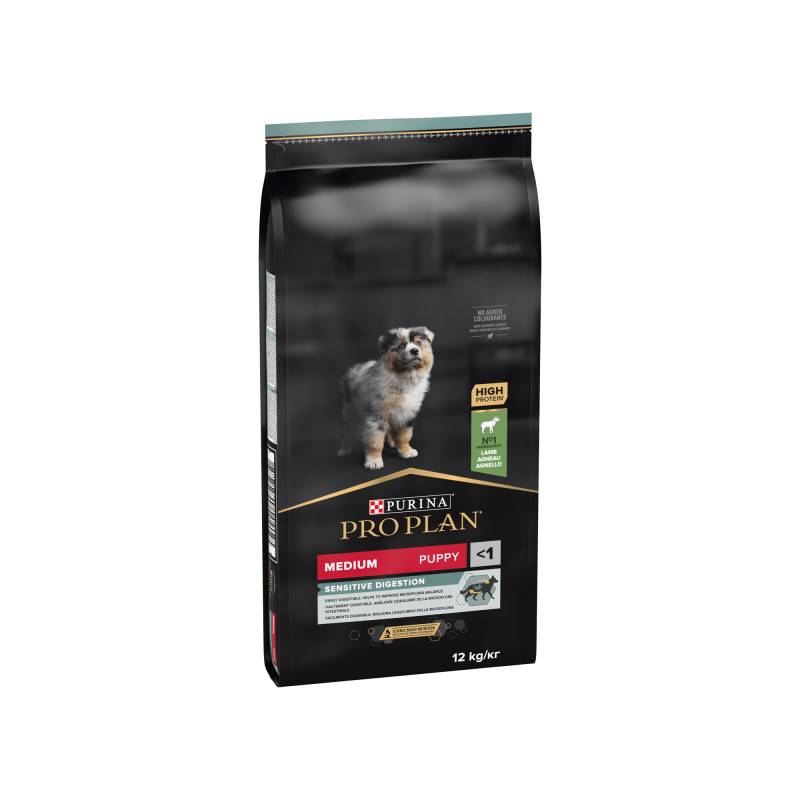 Purina Pro Plan Sensitive Digestion Medium Puppy Hundefutter - Lamm - 12 kg von Purina