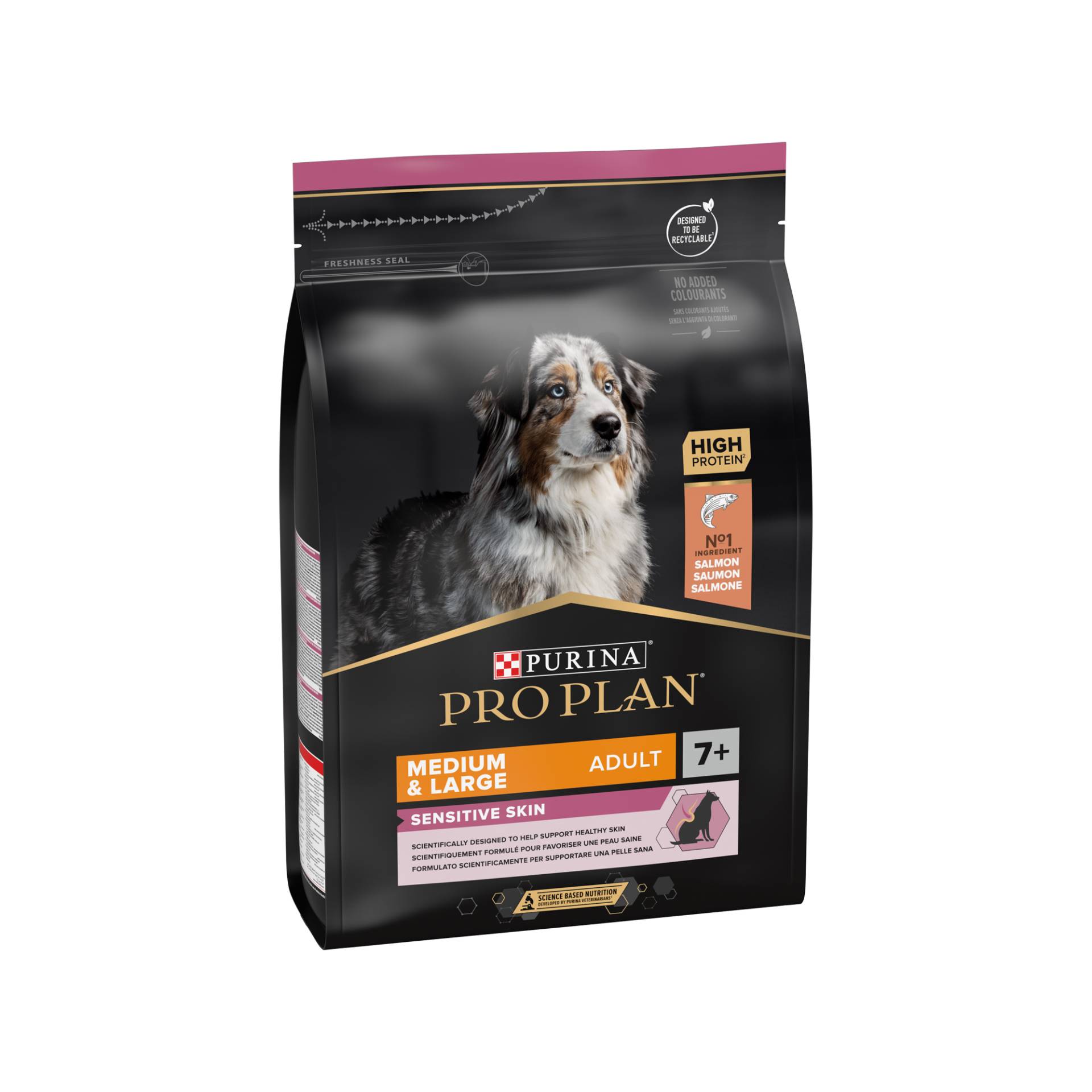 Purina Pro Plan Sensitive Skin Adult 7+ Hundefutter - Lachs - 14 kg von Purina